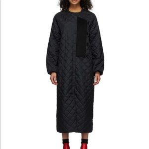 GANNI - QUILTED RECYCLED RIPSTOP COAT